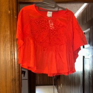 Maeve Scarlet Embroidered Blouse